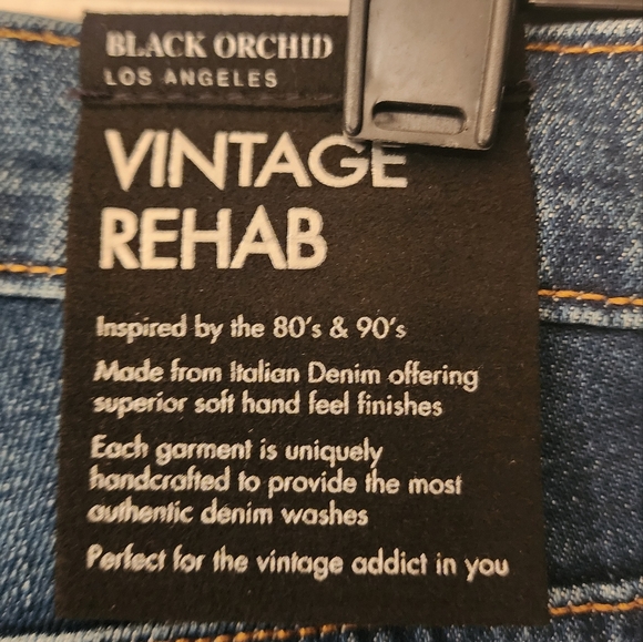 Black Orchid Abbey Crossover Vintage Rehab relaxed jeans size 28 - Picture 14 of 15